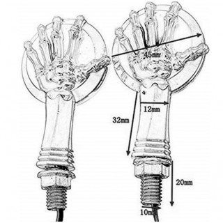 Диодни LED мигачи за мотор скутер